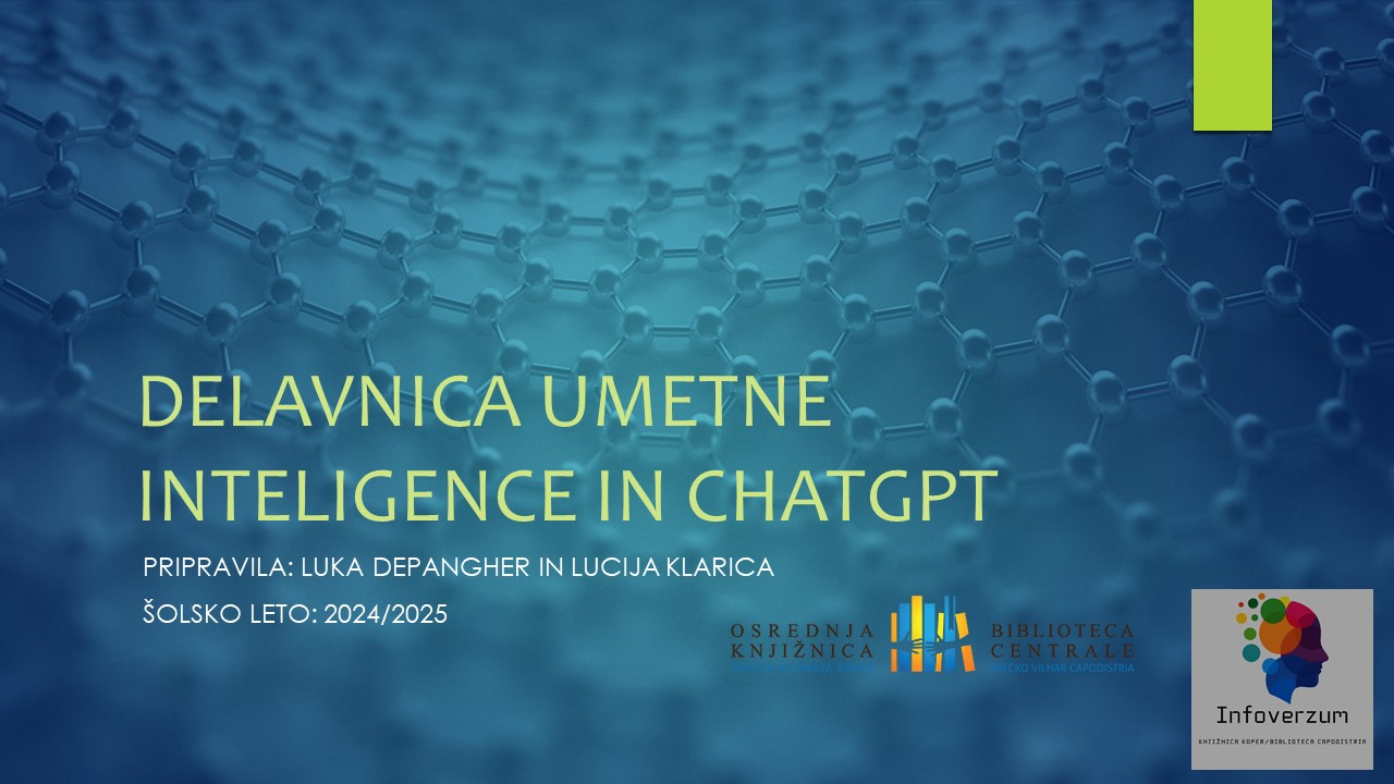 Delavnica umetne inteligence in ChatGPT za osnovnošolce