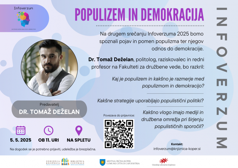 vabilo na drugo srečanje Infoverzuma. Podatki o posvetu. Grafika za spletne strani.