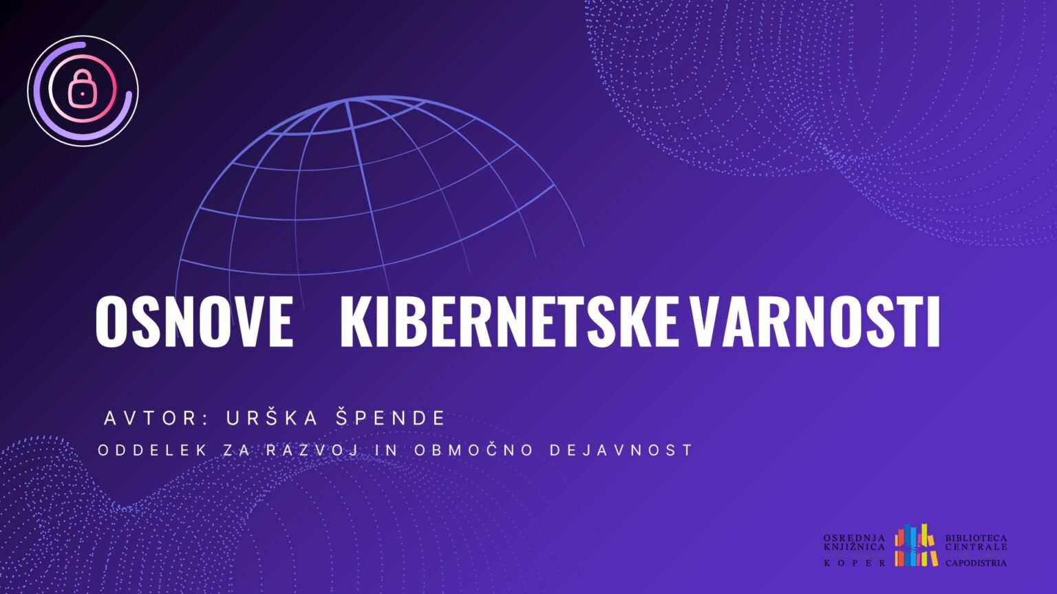 Plakat za delavnico: Osnove kibernetske varnosti